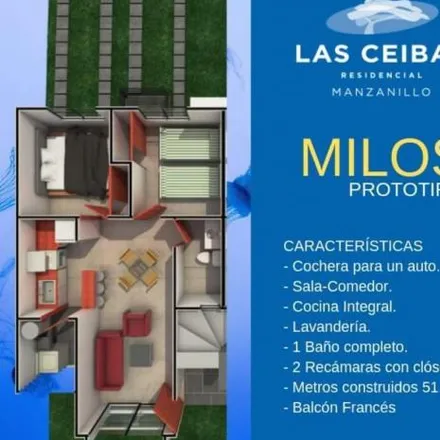 Buy this 2 bed apartment on Juan José Arreola in Viveros Pelayo, 28200 Manzanillo