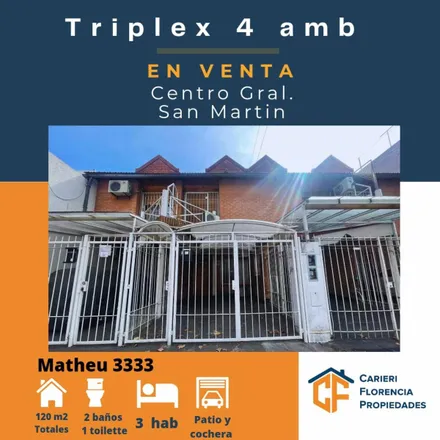 Buy this 3 bed duplex on 56 - Domingo Matheu 3341 in Partido de General San Martín, B1650 BSB General San Martín