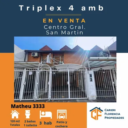 Image 1 - 56 - Domingo Matheu 3341, Partido de General San Martín, B1650 BSB General San Martín, Argentina - Duplex for sale