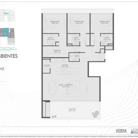 Buy this 3 bed apartment on unnamed road in Partido de Tigre, B1671 NAF Nordelta