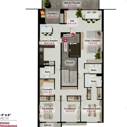 Buy this 3 bed apartment on El Establo in Avenida Carlos Pellegrini, Abasto