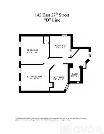 Rent this 2 bed apartment on 142 E 27th St