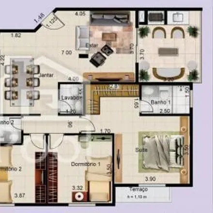 Buy this 3 bed apartment on Rodovia Régis Bittencourt in Jardim Santa Barbara, Embu das Artes - SP