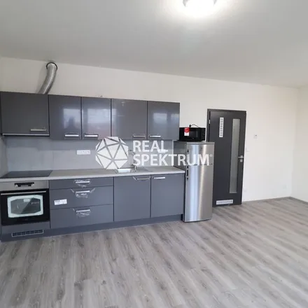 Rent this 1 bed apartment on Valchařská 80/45 in 614 00 Brno, Czechia