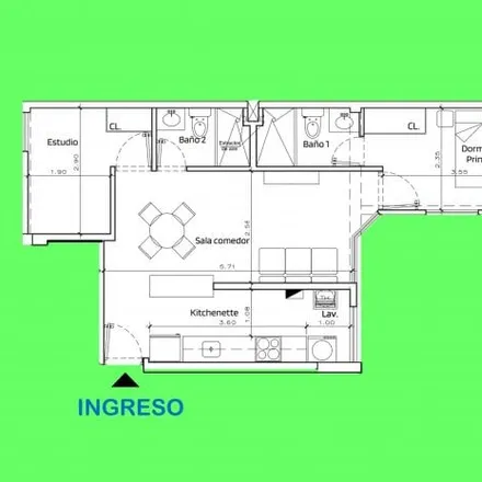Rent this 2 bed apartment on Calle Las Garzas del Sur 286 in Surquillo, Lima Metropolitan Area 15000