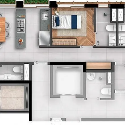 Buy this 2 bed apartment on Dona Deola in Rua Joaquim Floriano 1095, Vila Olímpia
