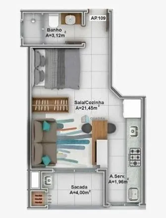 Buy this studio apartment on Colormar in Rodovia Francisco Magno Vieira 2865, Rio Tavares