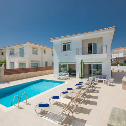 Rent this 4 bed house on THE GREEN DROP in Dafnis 6, 5297 Protaras
