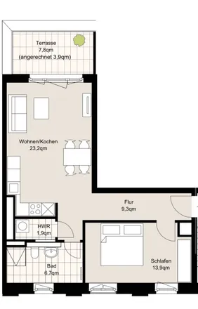 Rent this 1 bed apartment on Sonninstraße 11 in 20097 Hamburg, Germany