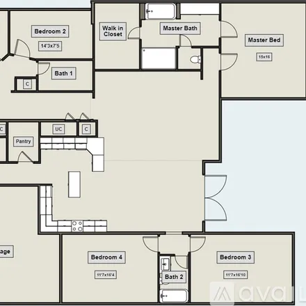 Image 9 - 751 Lake Ridge Ln, Unit Bedroom#4 - Apartment for rent