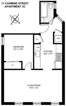 Image 7 - 11 Carmine Street, New York, NY 10014, USA - Apartment for rent