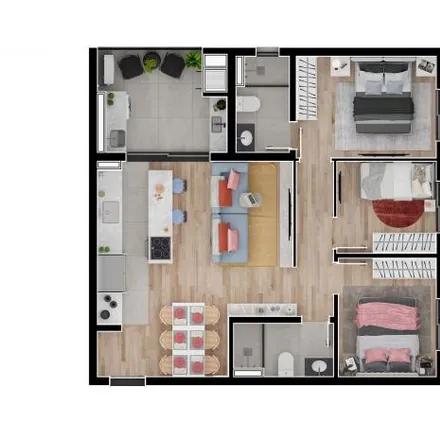 Buy this 3 bed apartment on Rua Guilherme Ihlenfeldt 536 in Tingui, Curitiba - PR