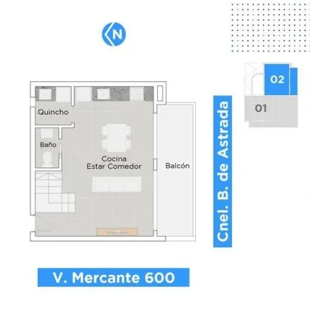 Buy this 2 bed apartment on Víctor Mercante 703 in Domingo Faustino Sarmiento, Rosario