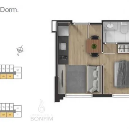 Buy this 1 bed apartment on Rua Desembargador Westphalen 1619 in Rebouças, Curitiba - PR