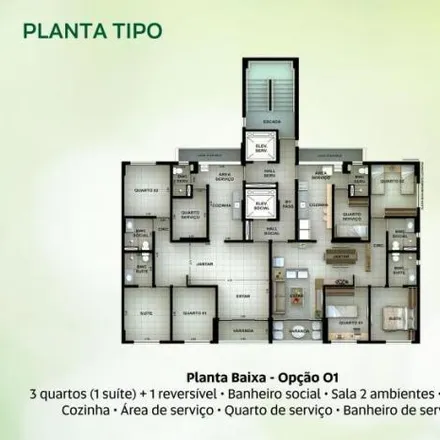Buy this 3 bed apartment on Edifício Porto Mondego in Rua do Marquês, Parnamirim