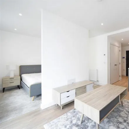 Rent this studio apartment on Arber House in 2 Greenleaf Walk, London