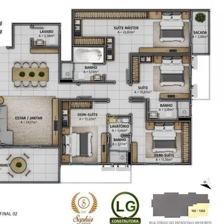 Buy this 4 bed apartment on Rua Otávio do Patrocínio Medeiros in Nossa Senhora do Rosário, São José - SC
