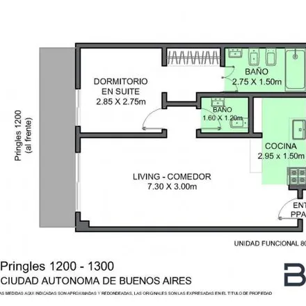 Buy this 1 bed apartment on Argañarás 9 in Villa Crespo, C1414 BAO Buenos Aires
