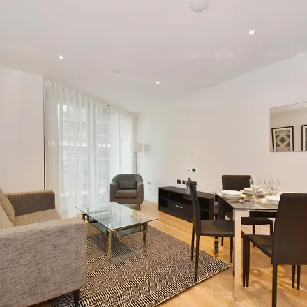Rent this 1 bed apartment on Battersea Nursery & Pre-School in Kirtling Street, Nine Elms