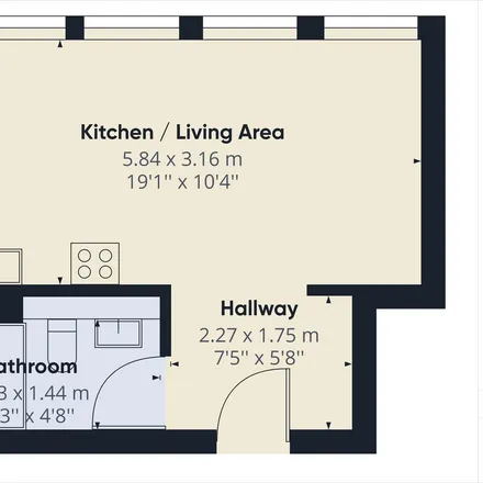 Rent this 1 bed apartment on Trakehner Straße 7-9 in 60487 Frankfurt, Germany