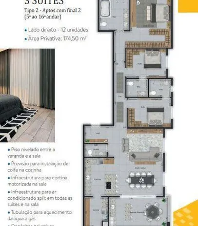 Buy this 3 bed apartment on Rua Fagundes Varela in Coqueiral, Cascavel - PR