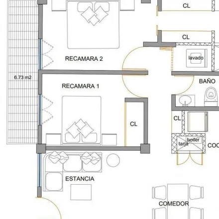 Buy this 2 bed apartment on La Milanezzeria in Calle Xochicalco, Benito Juárez