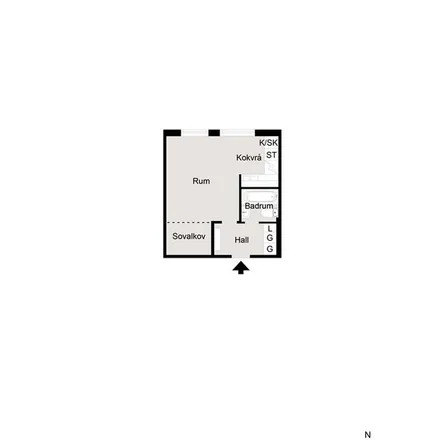 Rent this 1 bed apartment on Parallellvägen 15 in 433 36 Partille, Sweden