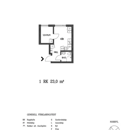 Rent this 1 bed apartment on Pinnmovägen 14 in 806 32 Gävle, Sweden