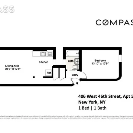 Image 9 - 406 West 46th Street, New York, NY 10036, USA - Apartment for sale