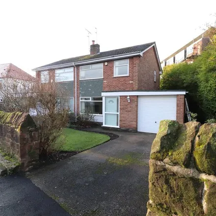 Rent this 3 bed duplex on Pensby/Heswall Rbl Crown Green Bowls Club in Daryl Road, Heswall