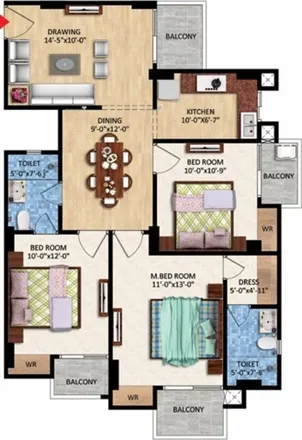 Rent this 3 bed apartment on Nawalpur Road in Varanasi, Varanasi - 221003