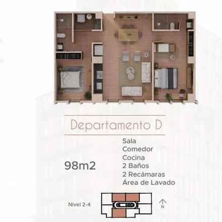 Buy this 2 bed apartment on Avenida México in Arcos Vallarta, 44130 Guadalajara