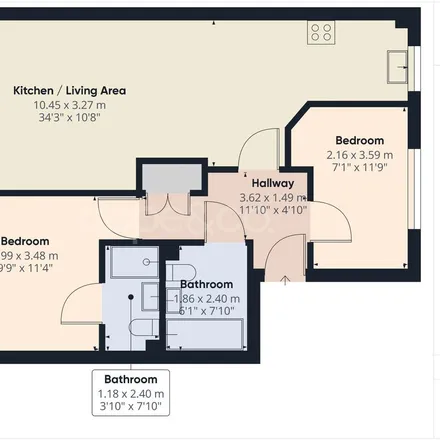 Image 1 - Merchants Corner, Markeaton Street, Derby, DE22 3AP, United Kingdom - Apartment for rent