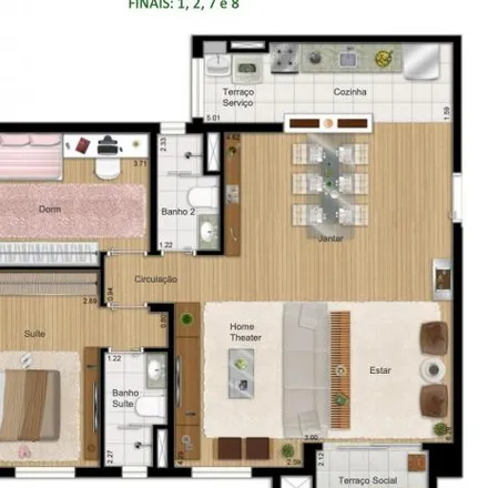 Buy this 3 bed apartment on Rua Monsenhor Ivo Zanlorenzi 4493 in Cidade Industrial de Curitiba, Curitiba - PR