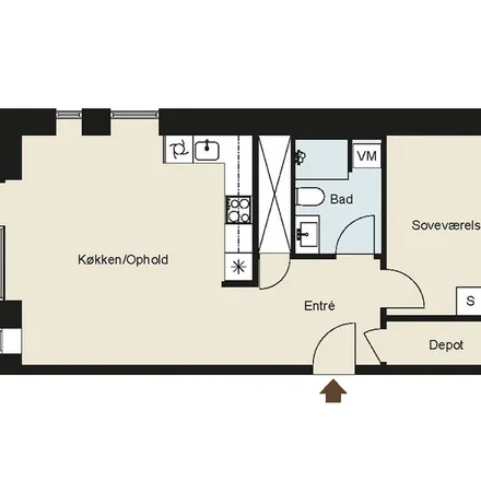 Rent this 2 bed apartment on Voltvej 5 in 2605 Brøndby, Denmark