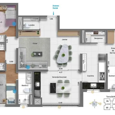 Buy this 3 bed apartment on Rua Humberto Luís Gastaldo in Anchieta, São Bernardo do Campo - SP