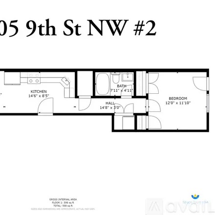 Rent this 1 bed apartment on 1505 9th St NW