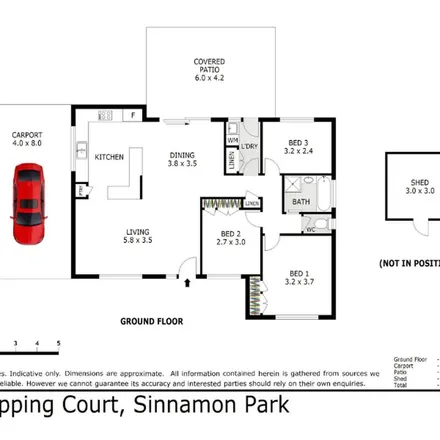 Rent this 3 bed apartment on 6 Copping Court in Sinnamon Park QLD 4073, Australia