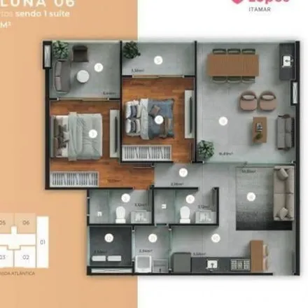 Buy this 2 bed apartment on Avenida Atlantica in Praia do Morro, Guarapari - ES