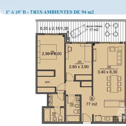 Buy this 2 bed apartment on Deheza 2350 in Núñez, C1426 ABP Buenos Aires