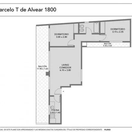 Buy this 2 bed apartment on Marcelo T. de Alvear 1813 in Recoleta, C1116 ABC Buenos Aires