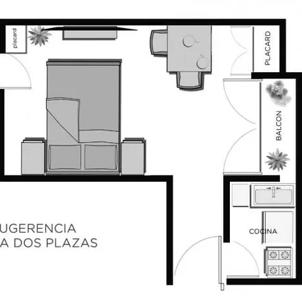 Rent this studio apartment on Juncal 2502 in Recoleta, C1119 ACO Buenos Aires