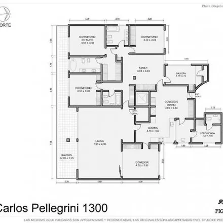 Buy this 3 bed apartment on Embassy of Colombia in Carlos Pellegrini 1363, Retiro