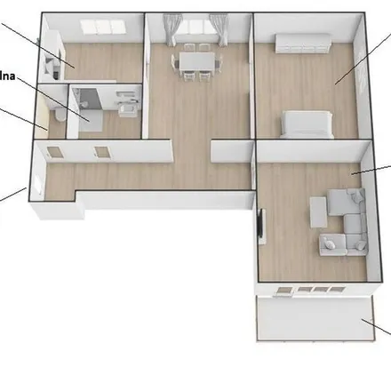 Rent this 1 bed apartment on V Aleji 841/23 in 734 01 Karviná, Czechia