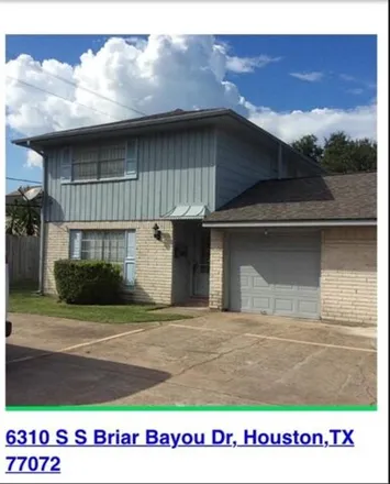 Rent this 3 bed house on 6309 South Briar Bayou Drive in Houston, TX 77072