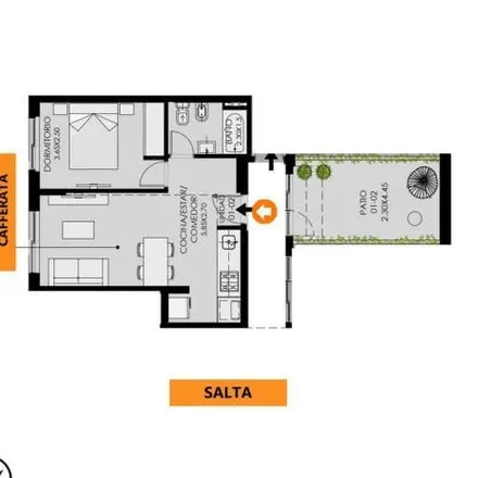 Buy this 1 bed apartment on Salta 3502 in Luis Agote, Rosario