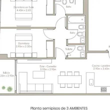 Buy this 2 bed apartment on Helguera 2718 in Villa del Parque, C1417 FYN Buenos Aires