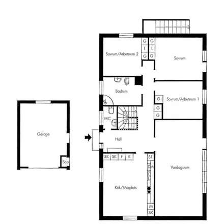 Rent this 4 bed apartment on Nypongatan 18 in 234 37 Lomma, Sweden