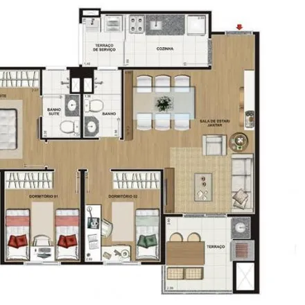 Buy this 3 bed apartment on Avenida Presidente Humberto de Alencar Castelo Branco 1452 in Vila Augusta, Guarulhos - SP
