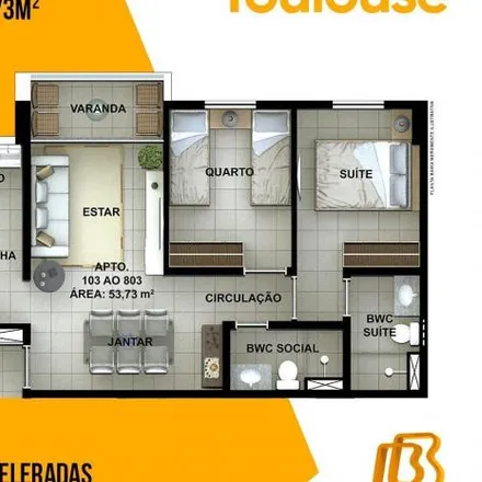 Buy this 2 bed apartment on Rua José Braz Moscow in Candeias, Jaboatão dos Guararapes - PE